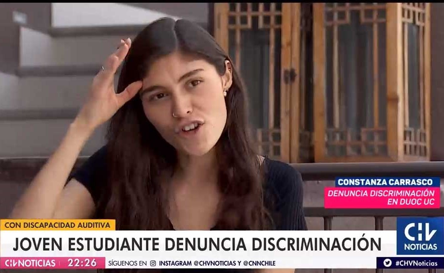 Estudiante Sorda acusa discriminación en instituto profesional